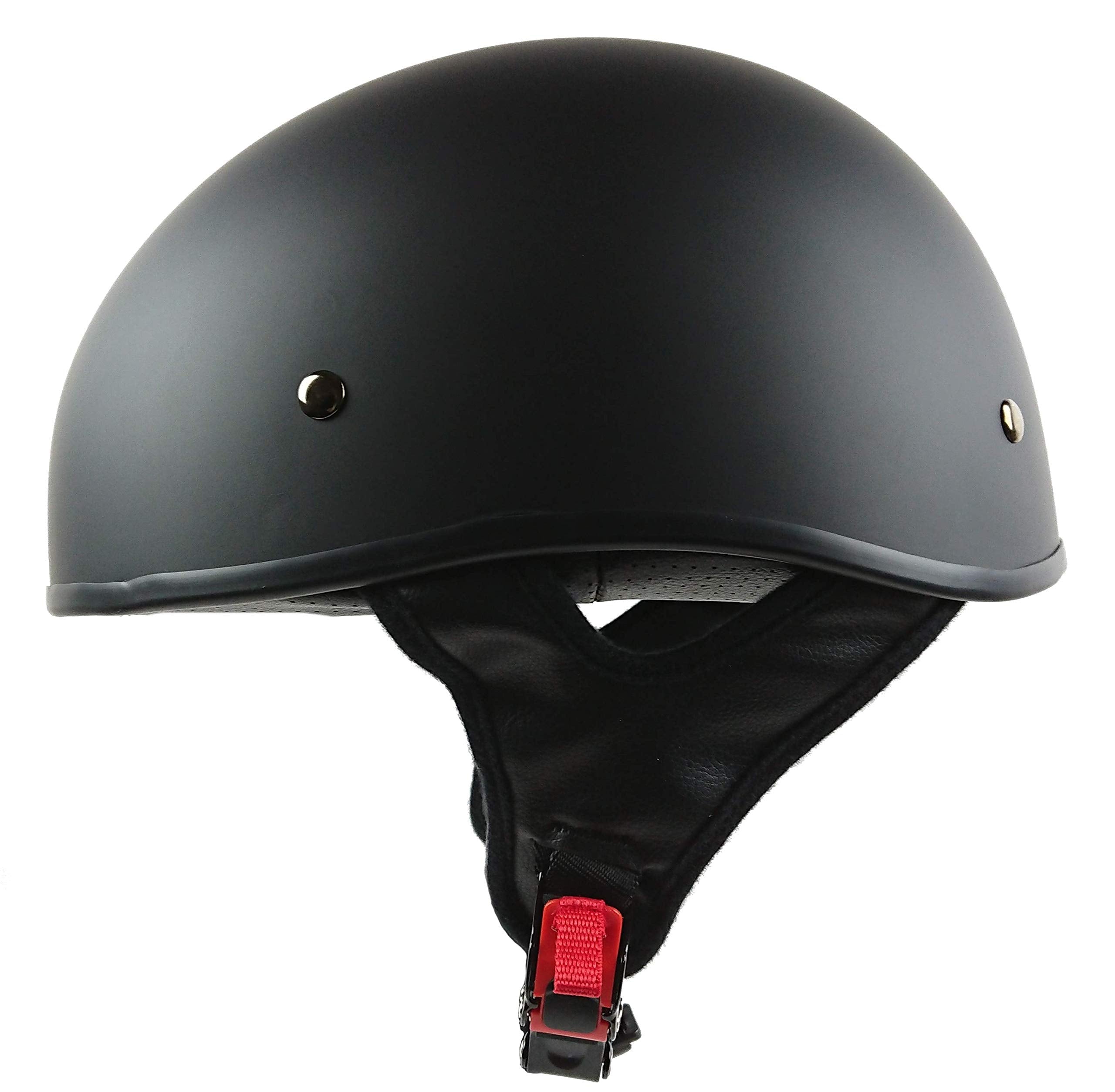 Vega Helmets Sniper Motorcycle Half Helmet (Matte Black, X-Large) (7530320822510)